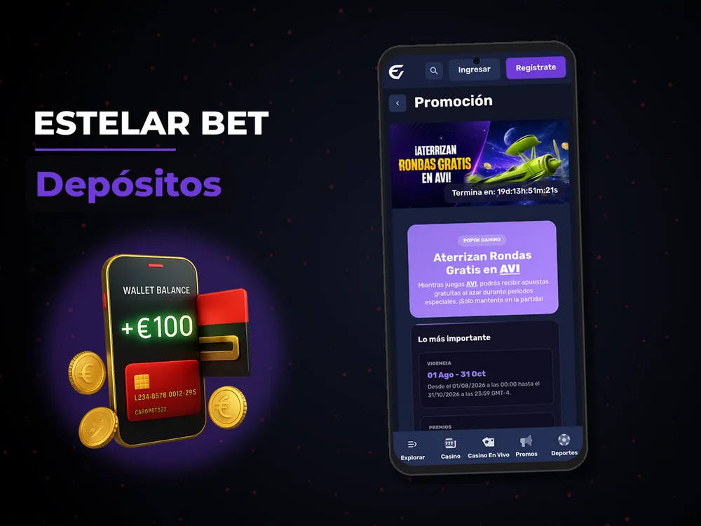 Estelar Bet - Depósitos