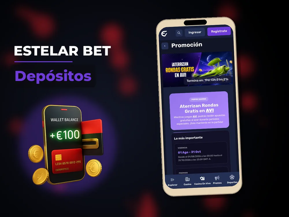 Estelar Bet - Depósitos